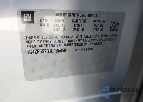 2018 Buick Lacrosse Essence z USA, uszkodzony, nr VIN 1G4ZP5SZ3JU135460